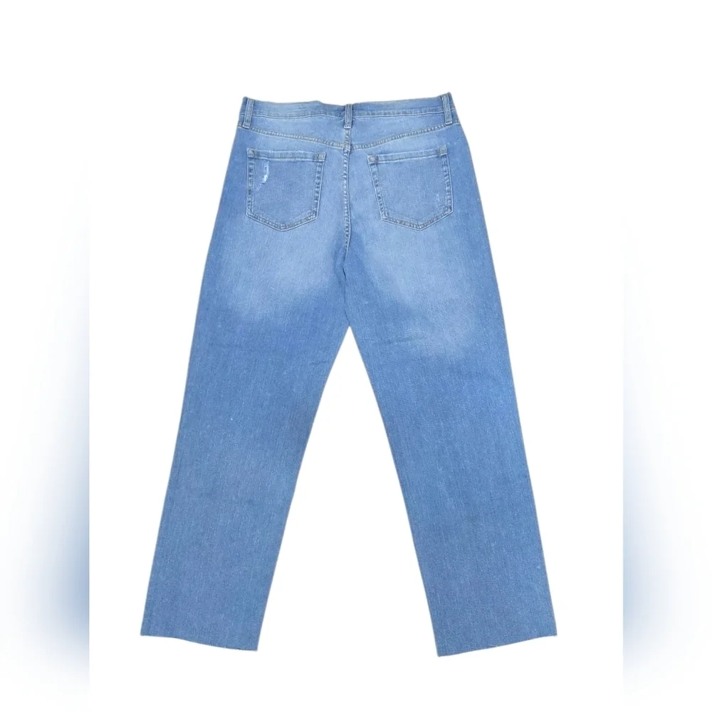 Black Daisy Hi-rise Straight Crop